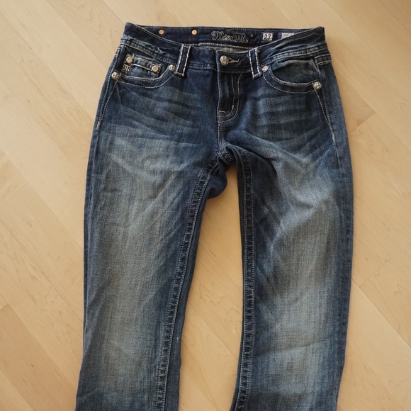 Miss Me Jeans Size 27 EUC Easy Boot Regular L - Picture 3 of 4